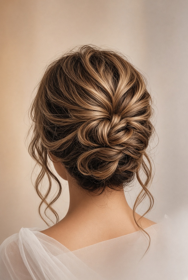 Romantic updo